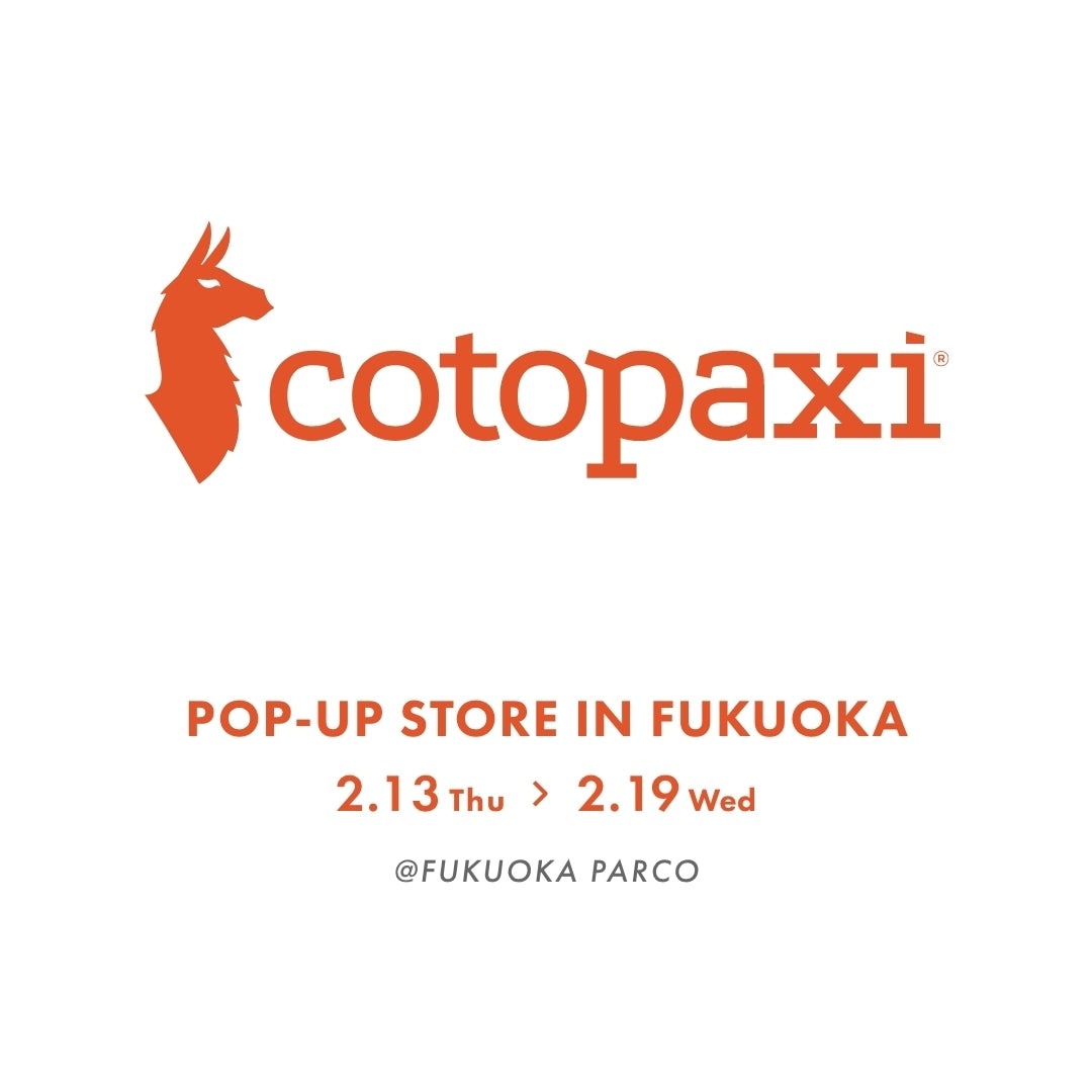 福岡パルコにてPOPUPストアがオープン！